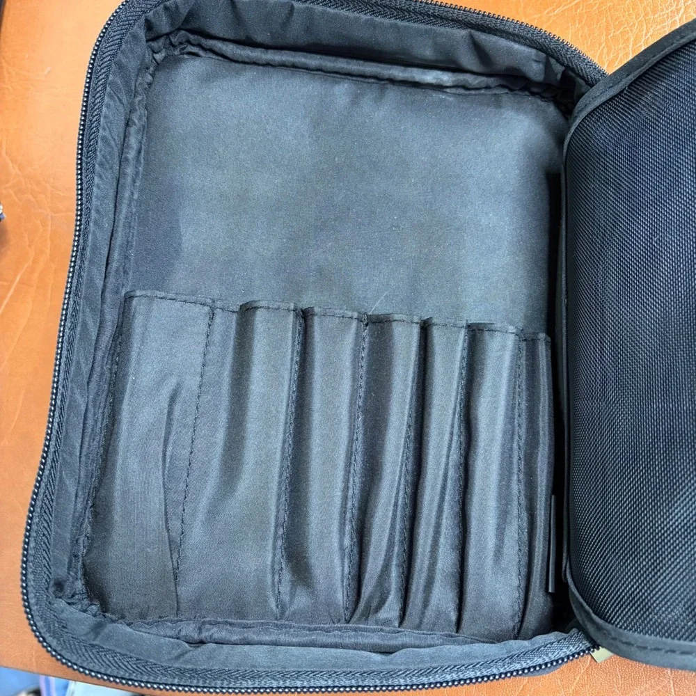 Bobbi Brown Black Makeup Travel Case Organizer Brush Holder Cosmetic Bag